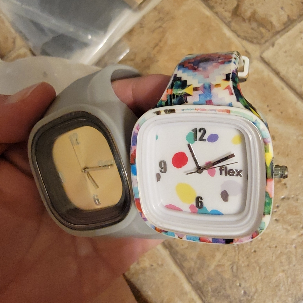 Big lot of flex watches , different, shares, sizes ,colors